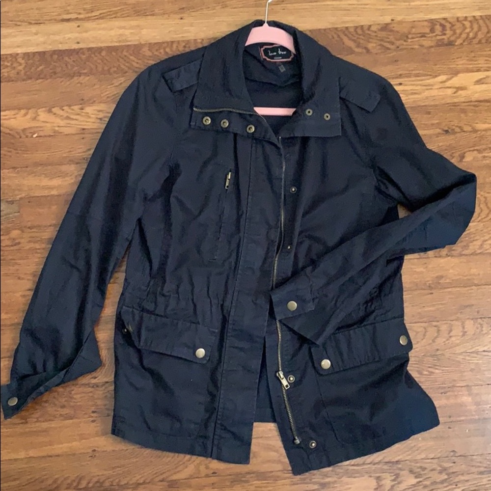 Black army utility jacket